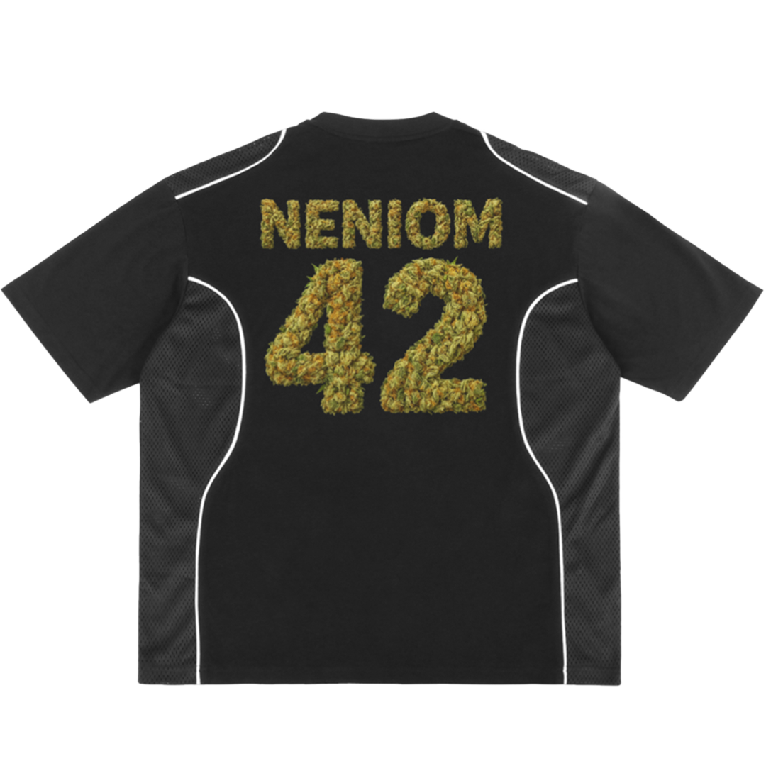 Luck Light Up Pack Contrast Piped Jersey T-Shirt Streetwear Unisex Y2K Smoke Neniom