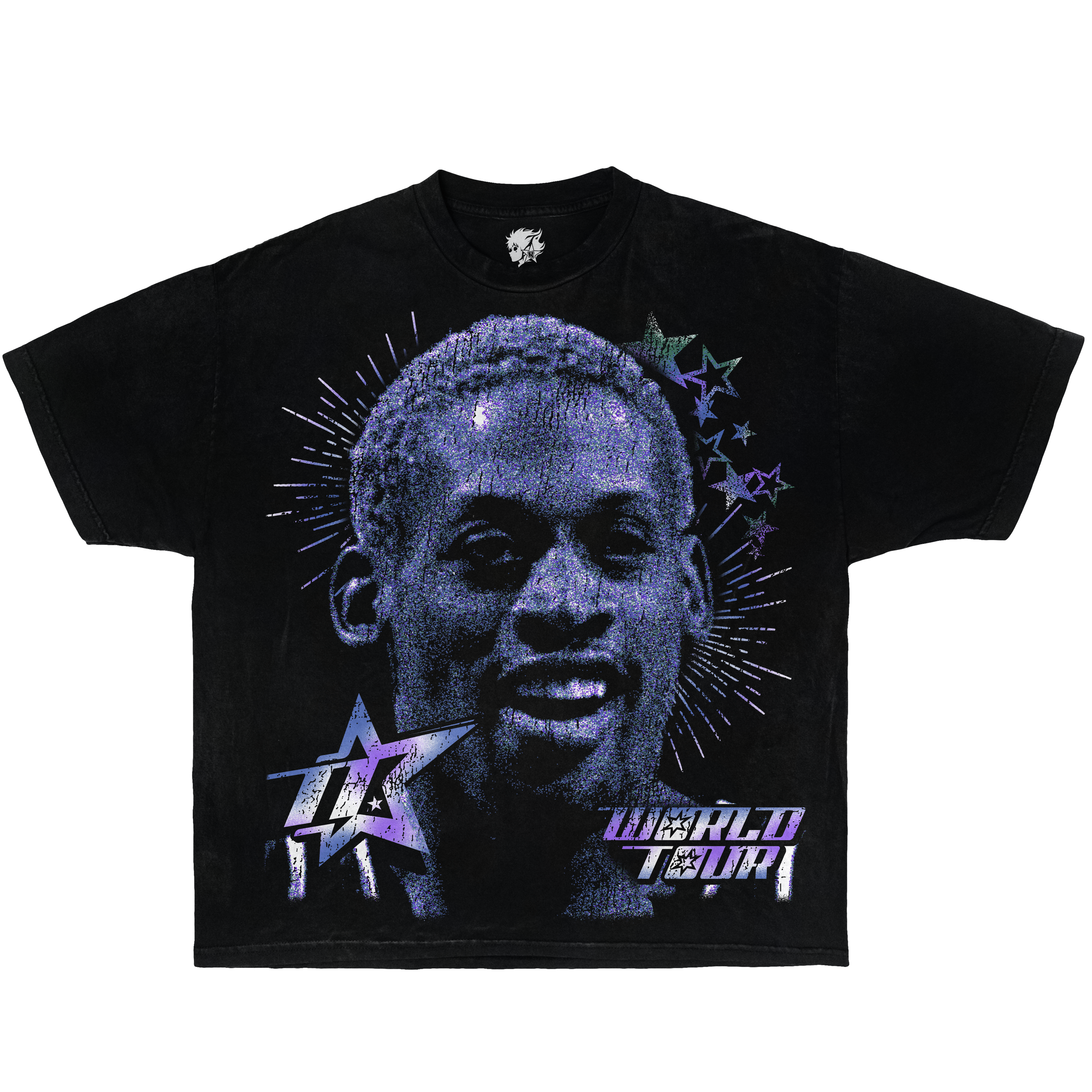 Oversized Dennis Rodman t-shirt – NENIOM World Tour retro basketball streetwear fashion