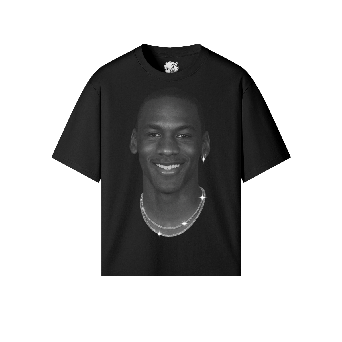 Iced Out Diamond Michael Jordan Shirt Y2K Streetwear Unisex Fit Neniom