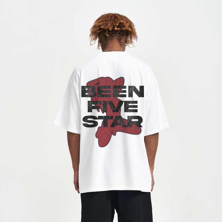 Five Star graphic tee – retro basketball streetwear shirt featuring LeBron James and stack of money design