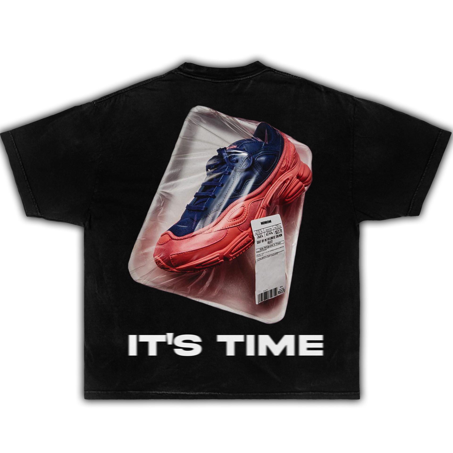 Wake Up Pistol Gun Vintage Oversized Boxy Shirt Graphic Y2K Tee Streetwear Neniom