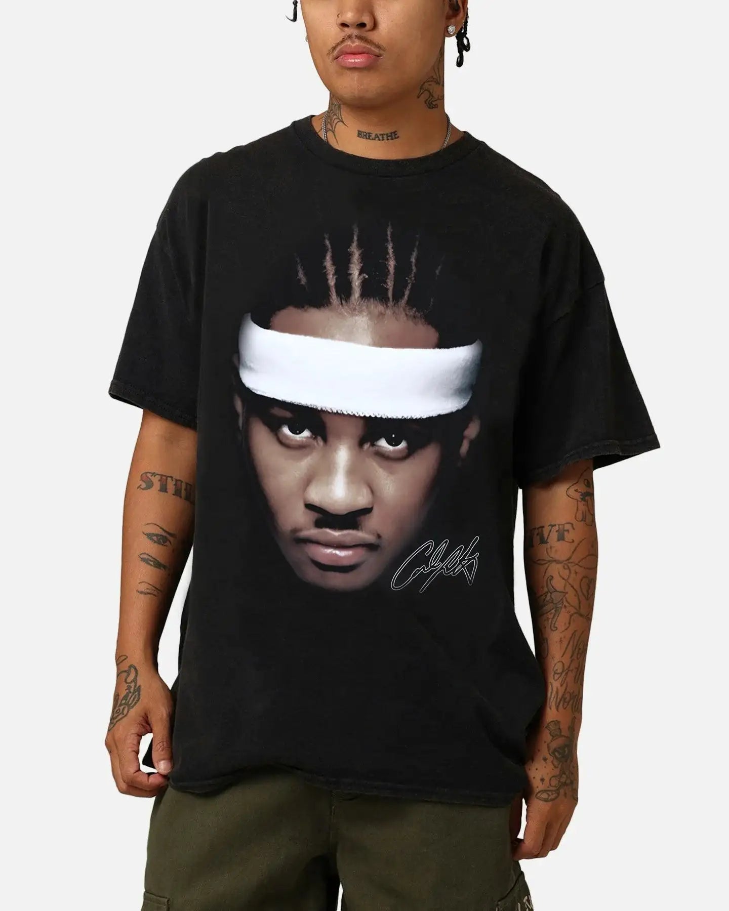 Carmelo Anthony Big Head Graphic Boxy Vintage Shirt Streetwear Oversized Retro Basketball Tee Neniom