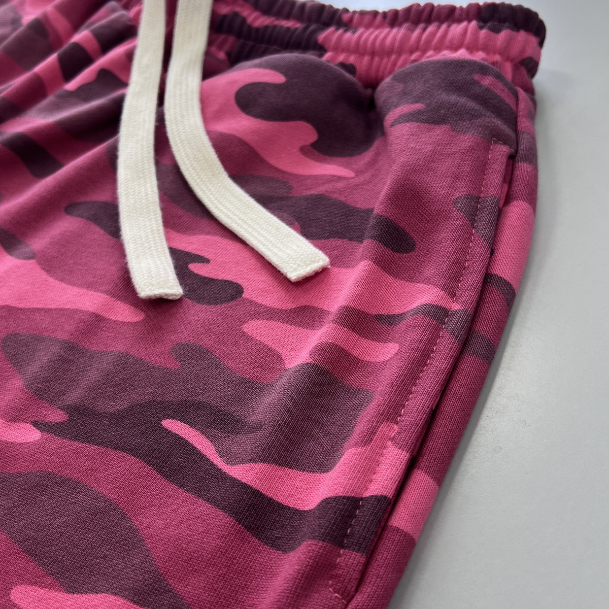 Urban Warfare Pink Camouflage Shorts Cotton Relaxed Streetwear Unisex