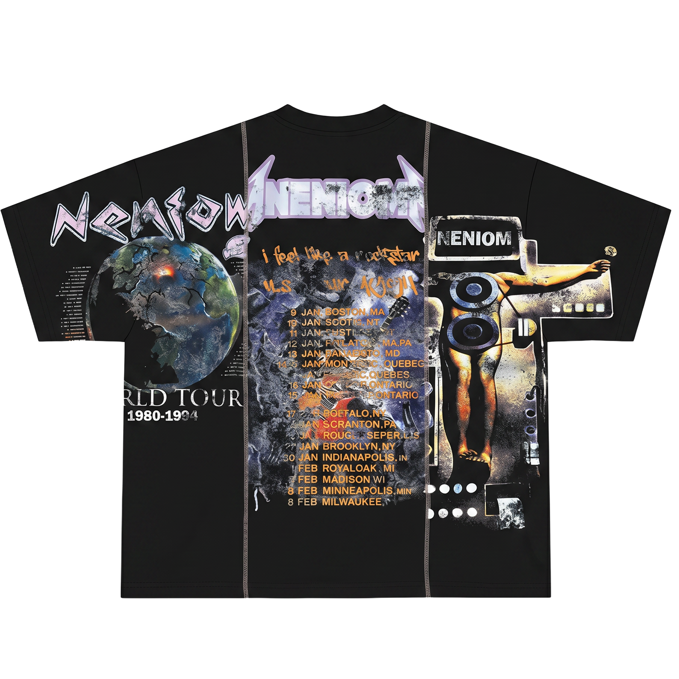 ★ LIMITED ★ Neniom World Tour Boxy Shirt Streetwear Oversized Graphic Tee