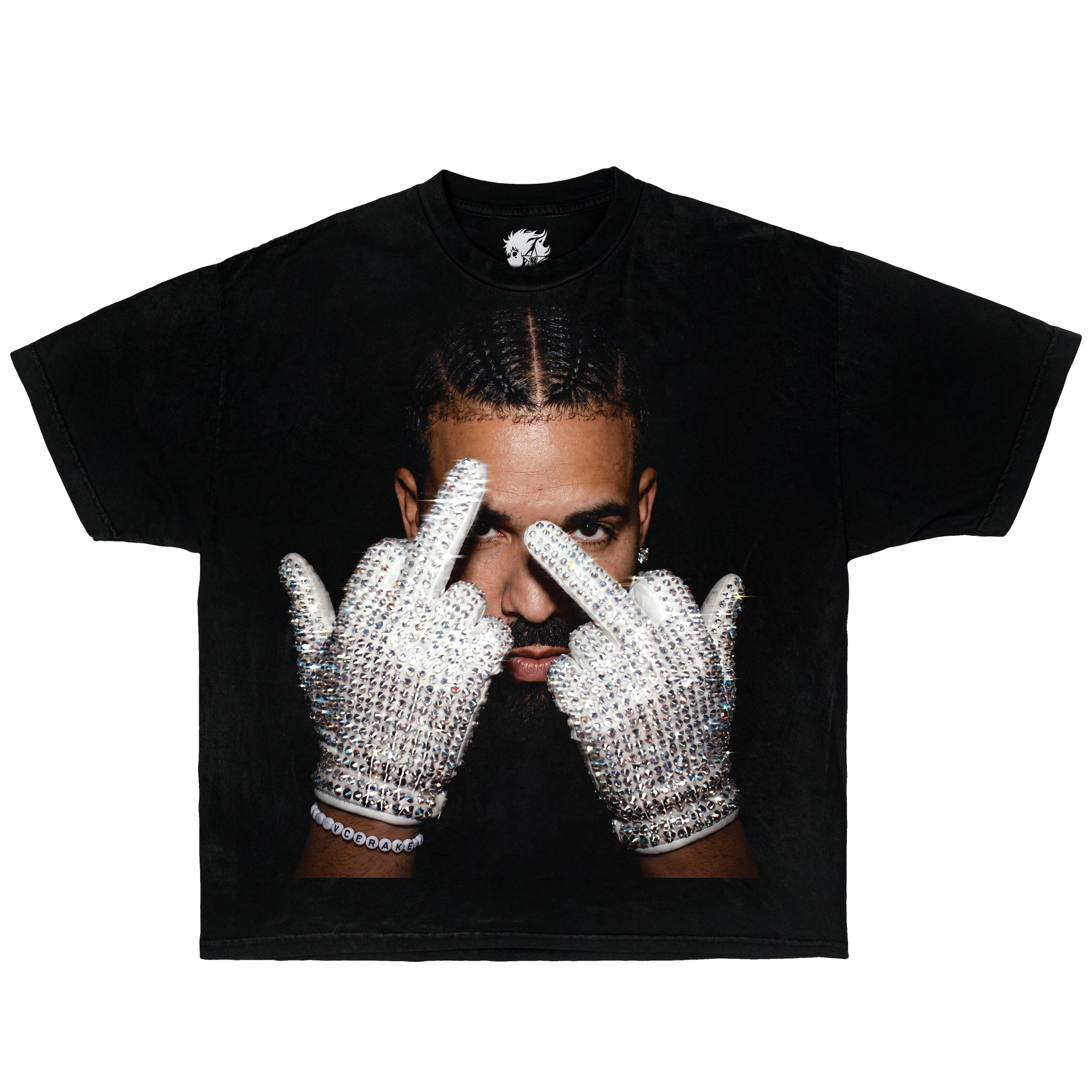 Drake FU Glove Boxy Shirt Vintage Streetwear Tee Y2K Oversized Graphic