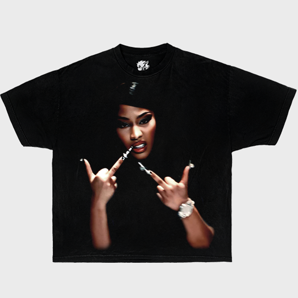 Nicki Minaj FU Boxy Vintage Shirt Oversized Streetwear Y2K Graphic Bootleg Tees Artist Music Unisex Hot