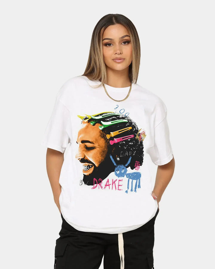 Drake Dogs Boxy Vintage Shirt Streetwear Artist Oversized Graphic Unisex Rap Tees Y2K Neniom