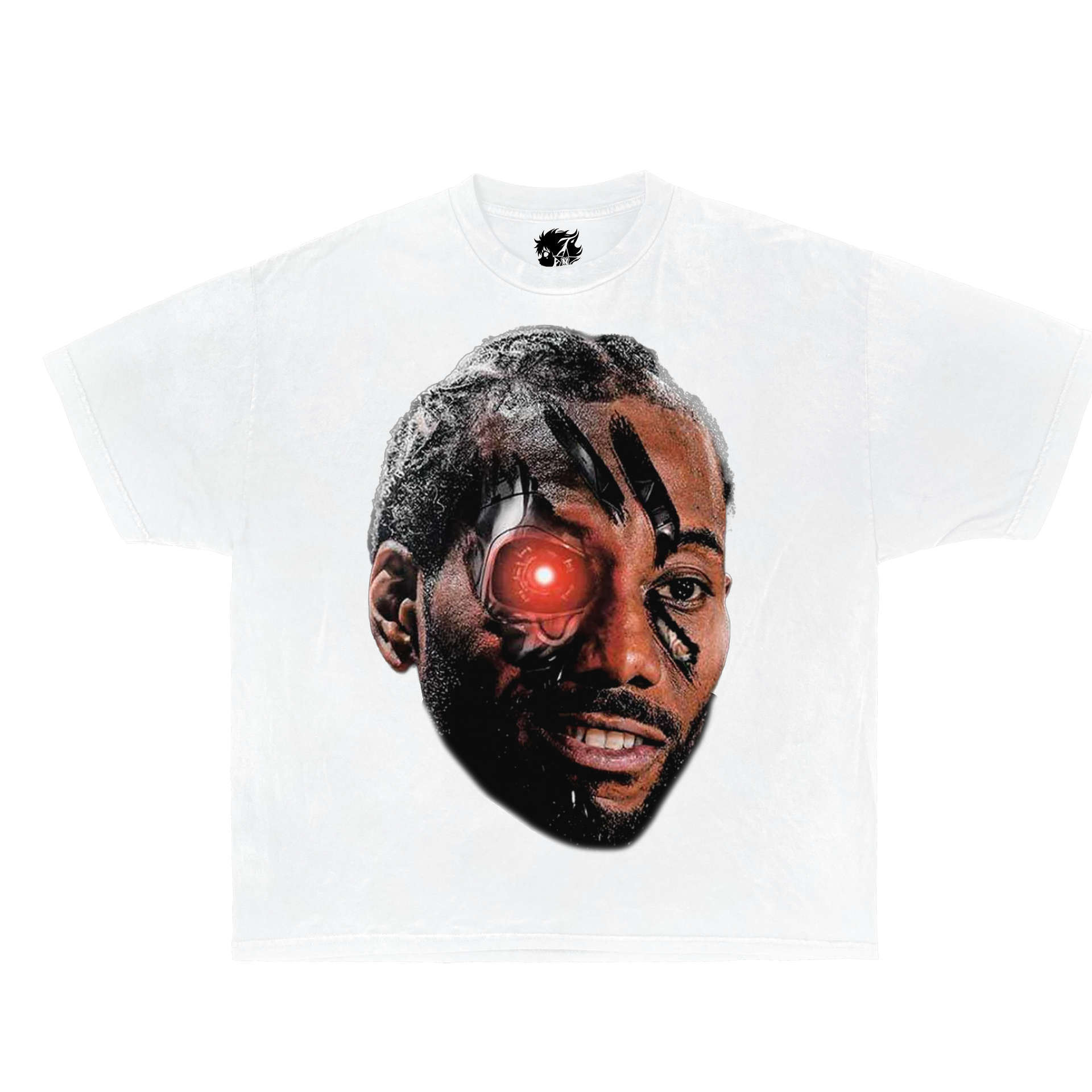 KAWHI LEONARD ROBOT Boxy Vintage Shirt Graphic Basketball Tees Oversized Streetwear Y2K Neniom