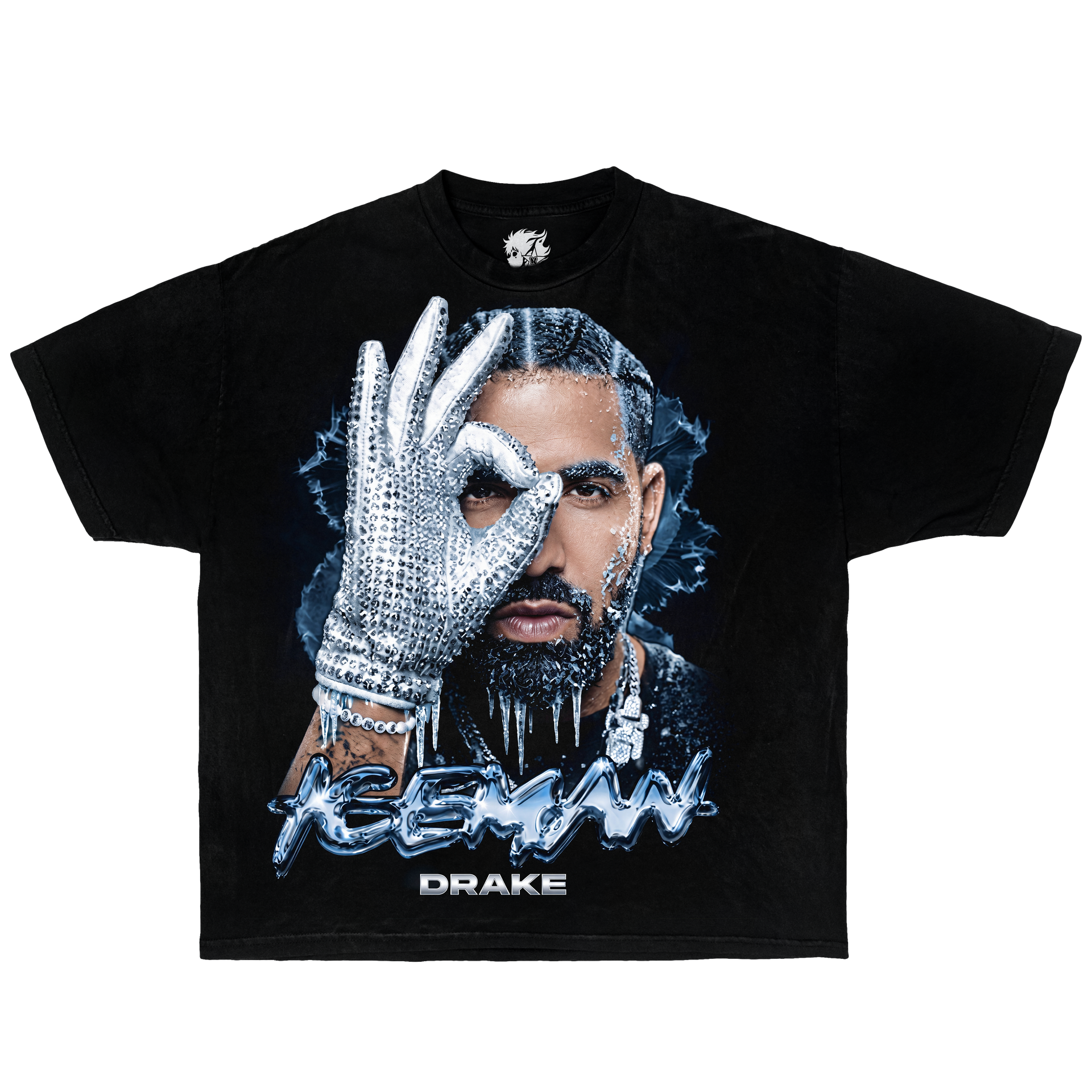 Drake Iceman Boxy Shirt Vintage Streetwear Tee Y2K Oversized Graphic