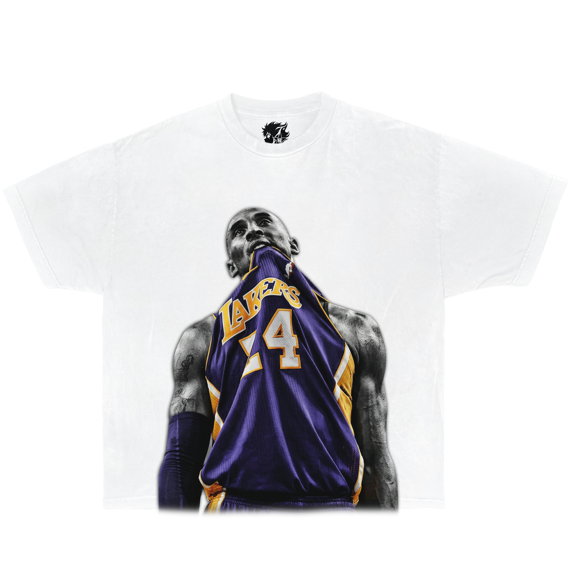 Jersey Bite Kobe Mamba Boxy Shirt Vintage Basketball Streetwear Y2K Oversized Graphic