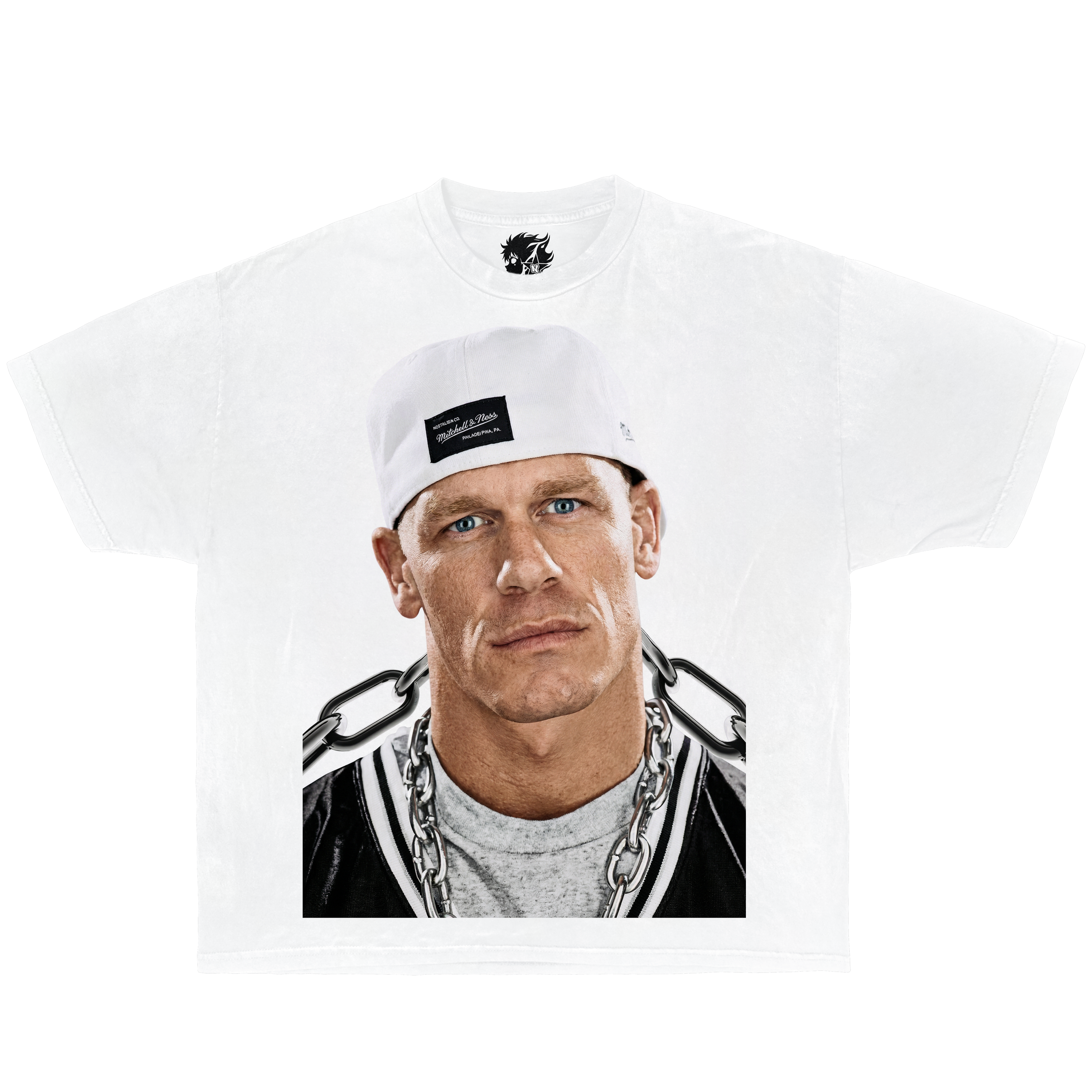 John Cena Chains Boxy Shirt Vintage Streetwear Y2K Oversized Graphic Tee - Neniom