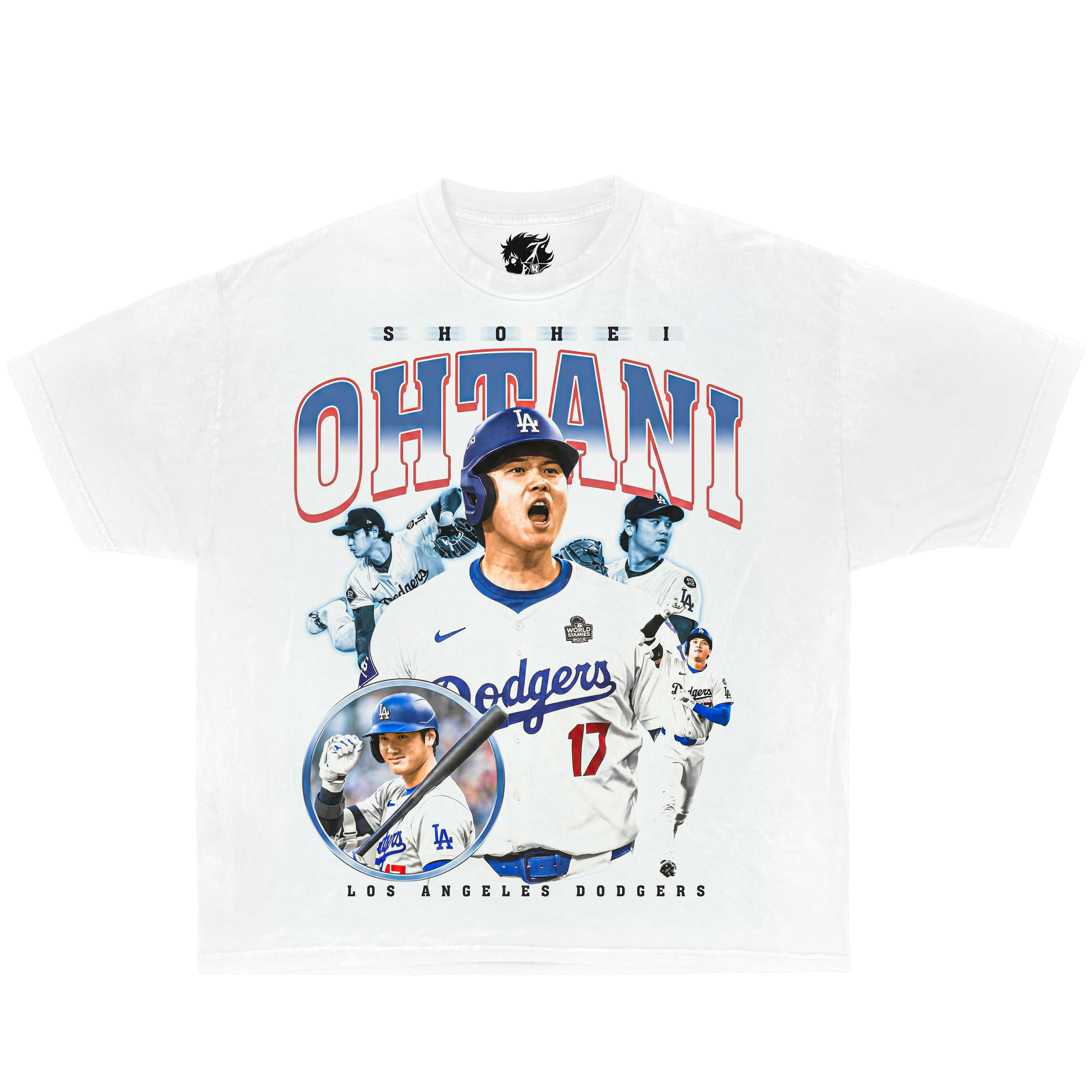 Shohei Ohtani MVP Collage Boxy Shirt Vintage Baseball Streetwear Y2K Oversized Graphic Tee - Neniom