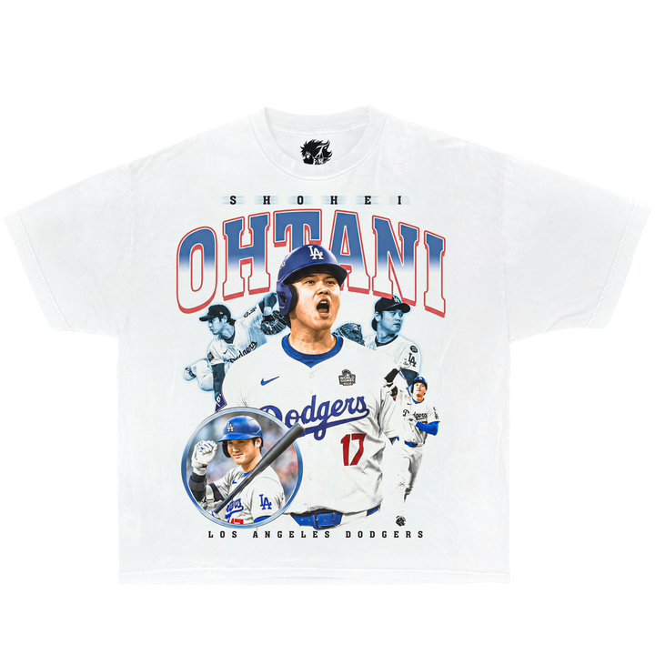 Shohei Ohtani MVP Collage Boxy Shirt Vintage Baseball Streetwear Y2K Oversized Graphic Tee - Neniom