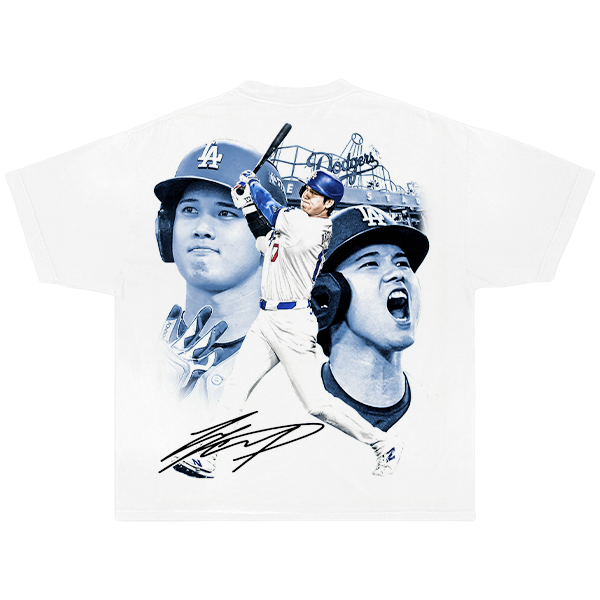 Shohei Ohtani MVP Collage Boxy Shirt Vintage Baseball Streetwear Y2K Oversized Graphic Tee - Neniom