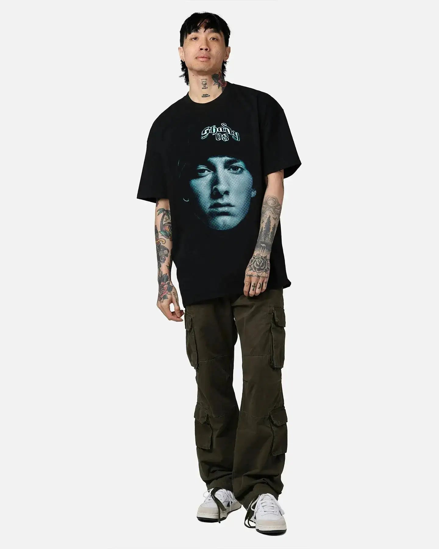EMINEM "SLIM SHADY" Boxy Vintage Shirt Graphic Rap Tee Streetwear Y2K Neniom