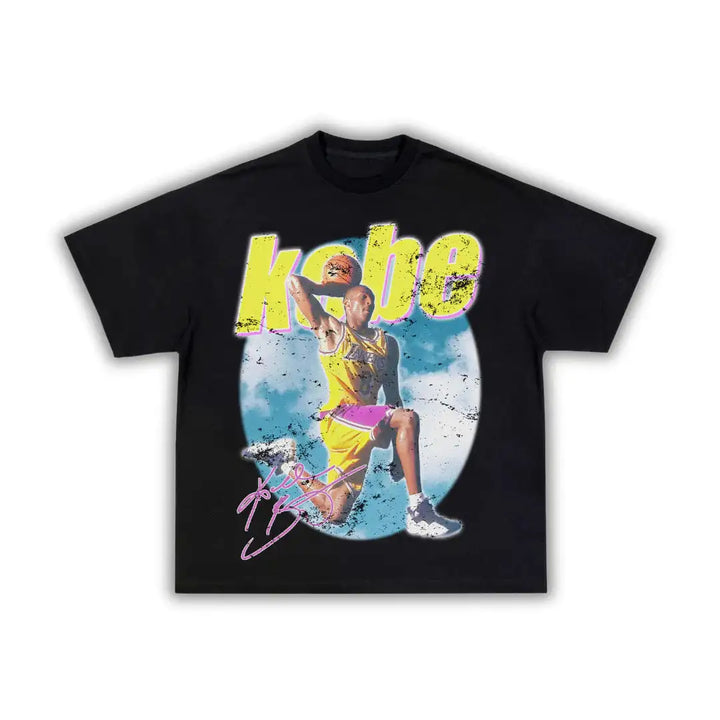 The Bean High Fly Kobe Boxy Vintage Graphic Shirt Basketball Tee Streetwear Y2K Neniom