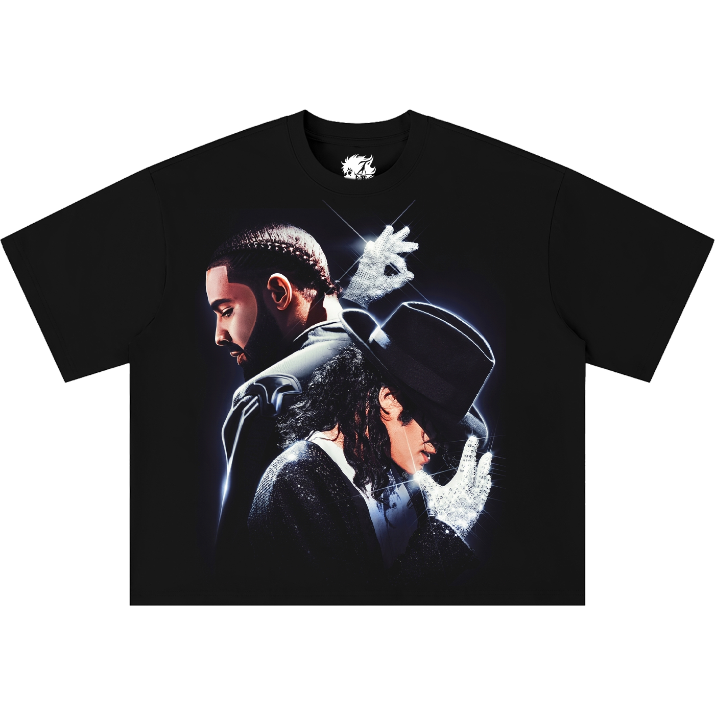 Drake & Michael Jackson Boxy Shirt Vintage Streetwear Oversized Artist Graphic Tee