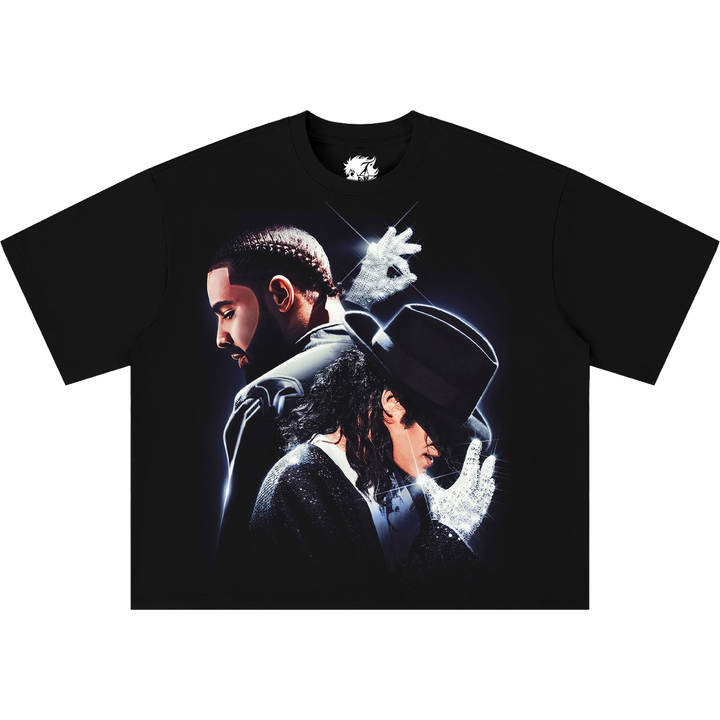 Drake & Michael Jackson Boxy Shirt Vintage Streetwear Oversized Artist Graphic Tee