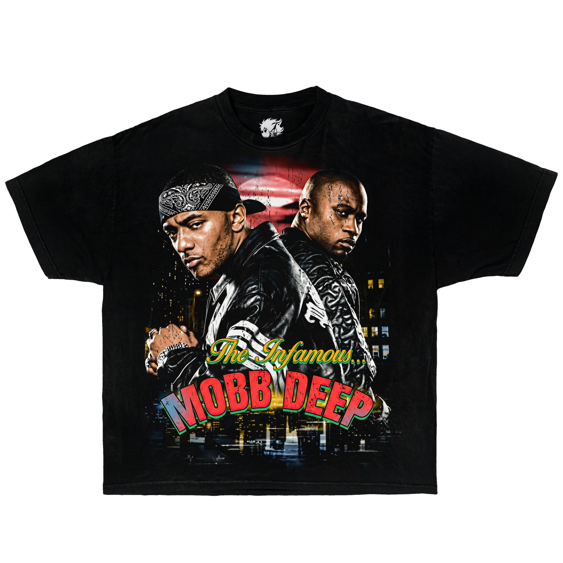 Vintage Rap Graphic T-shirt showing the artist music group mob deep.