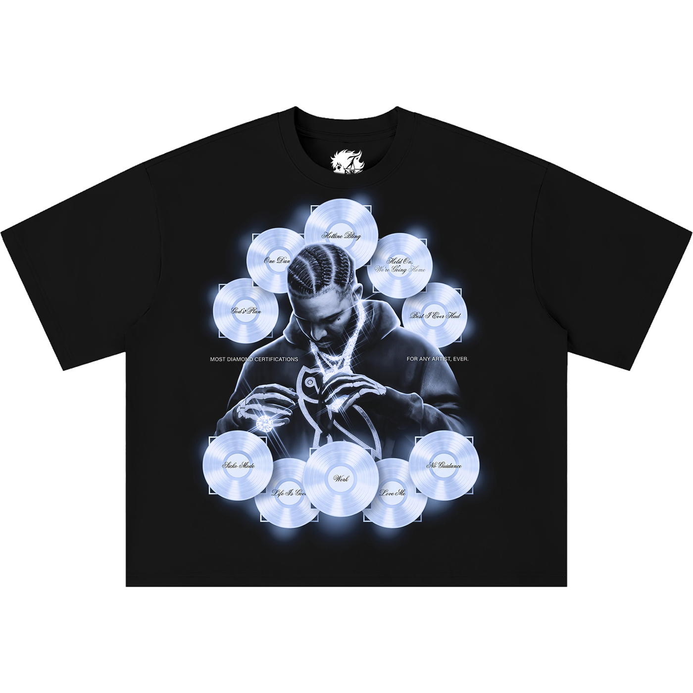 Drake Carrer Icon Boxy Shirt Vintage Bootleg Streetwear Oversized Graphic Tee