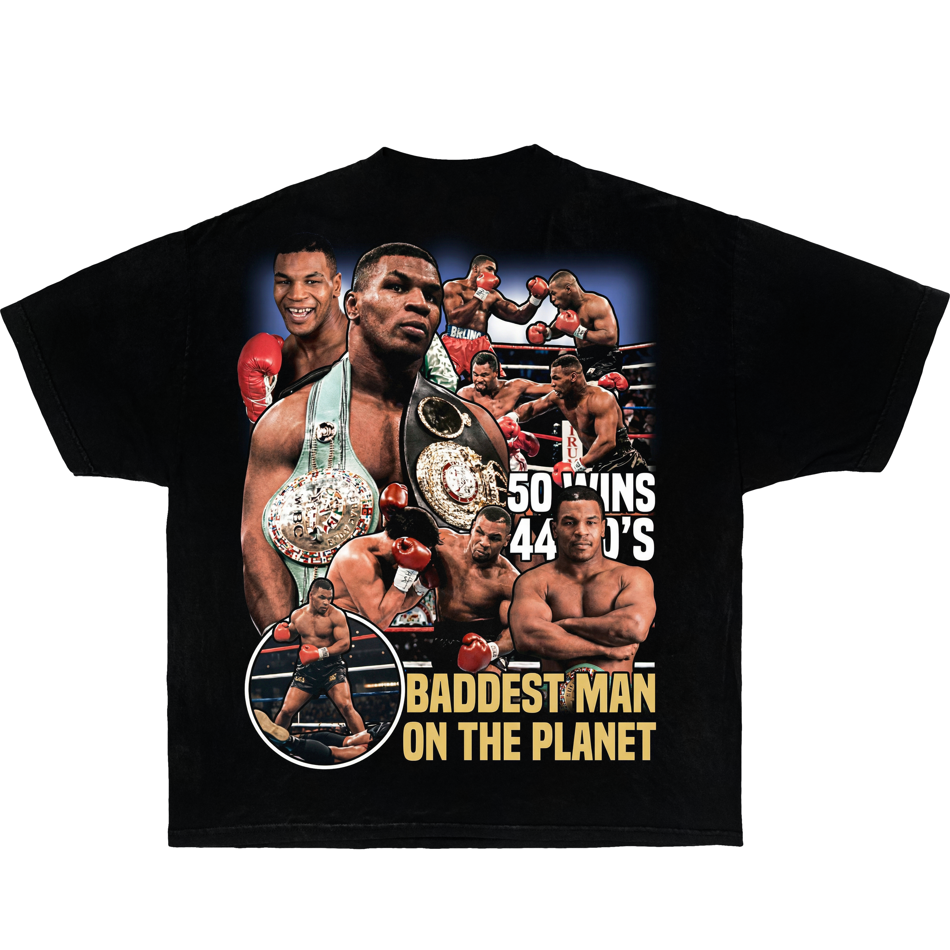 Angry Mike Tyson Boxy Shirt Vintage Boxing Tee Streetwear Y2K Oversized Graphic - Neniom