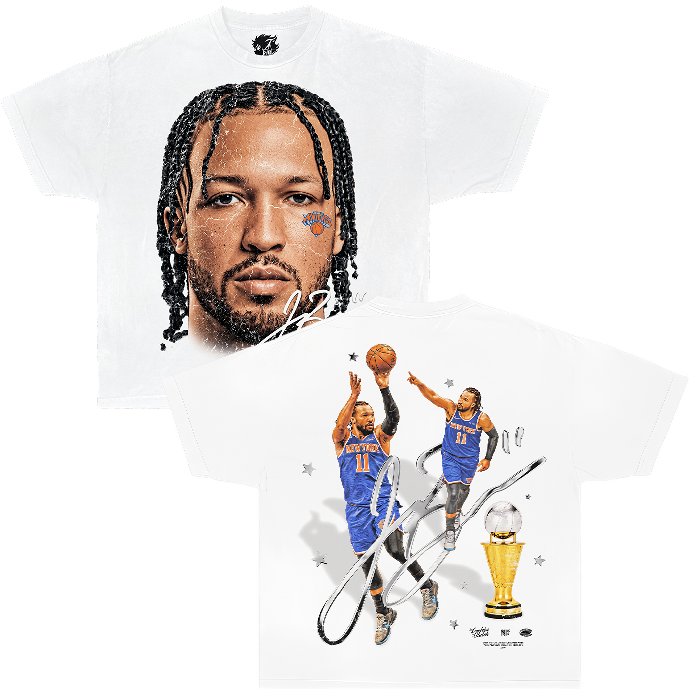 Jalen Brunson NYC Knicks Champions Boxy Oversized Shirt Vintage Streetwear Graphic Tee