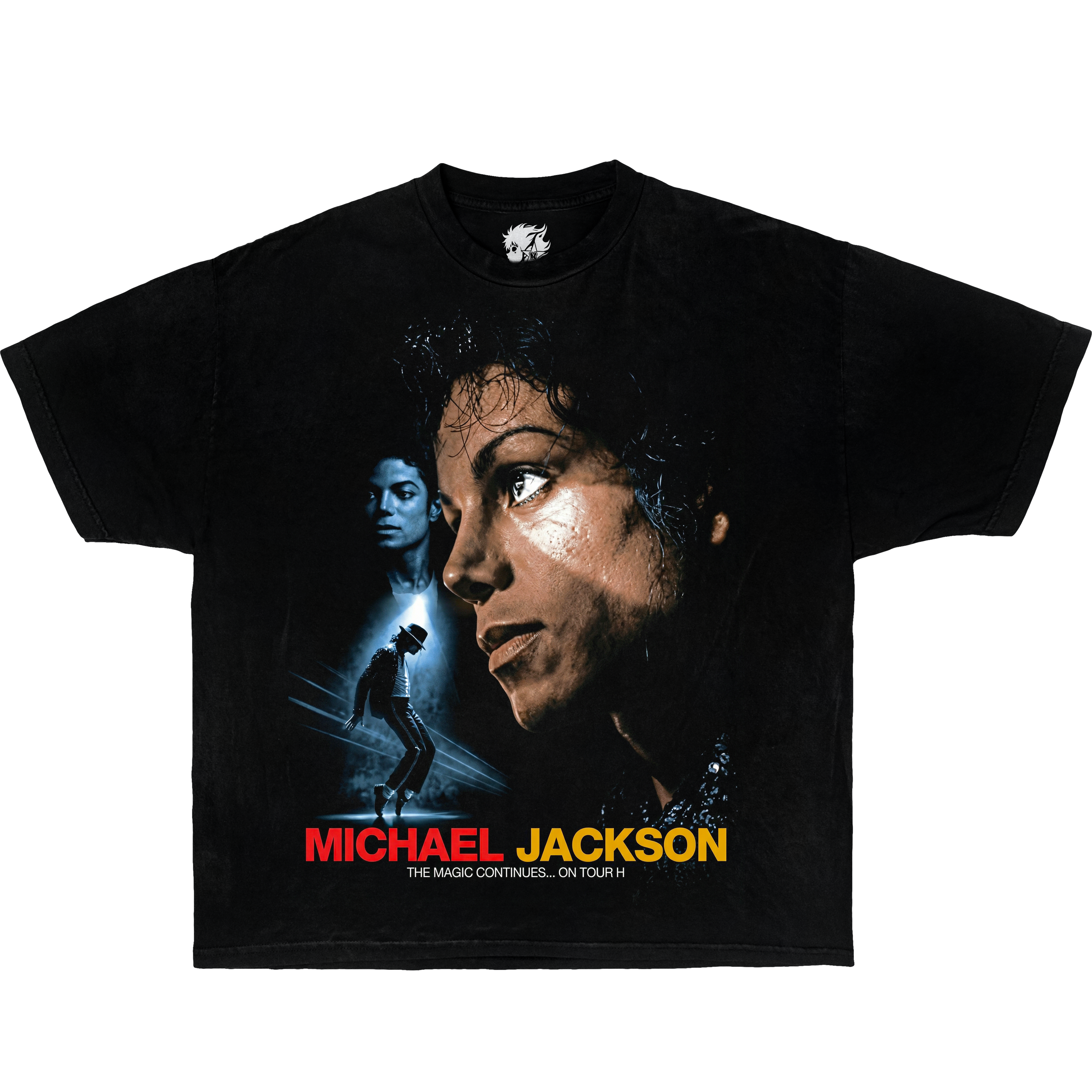 King of Pop Michael Jackson Boxy Shirt Vintage Tee Streetwear Y2K Oversized Graphic - Neniom
