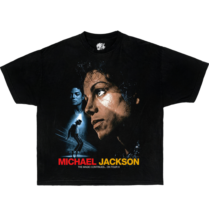 King of Pop Michael Jackson Boxy Shirt Vintage Tee Streetwear Y2K Oversized Graphic - Neniom