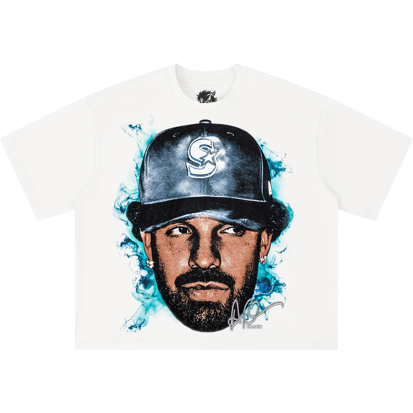 Drake Ice Man Boxy Shirt Vintage Bootleg Tee Y2K Oversized Graphic Tee T-shirt