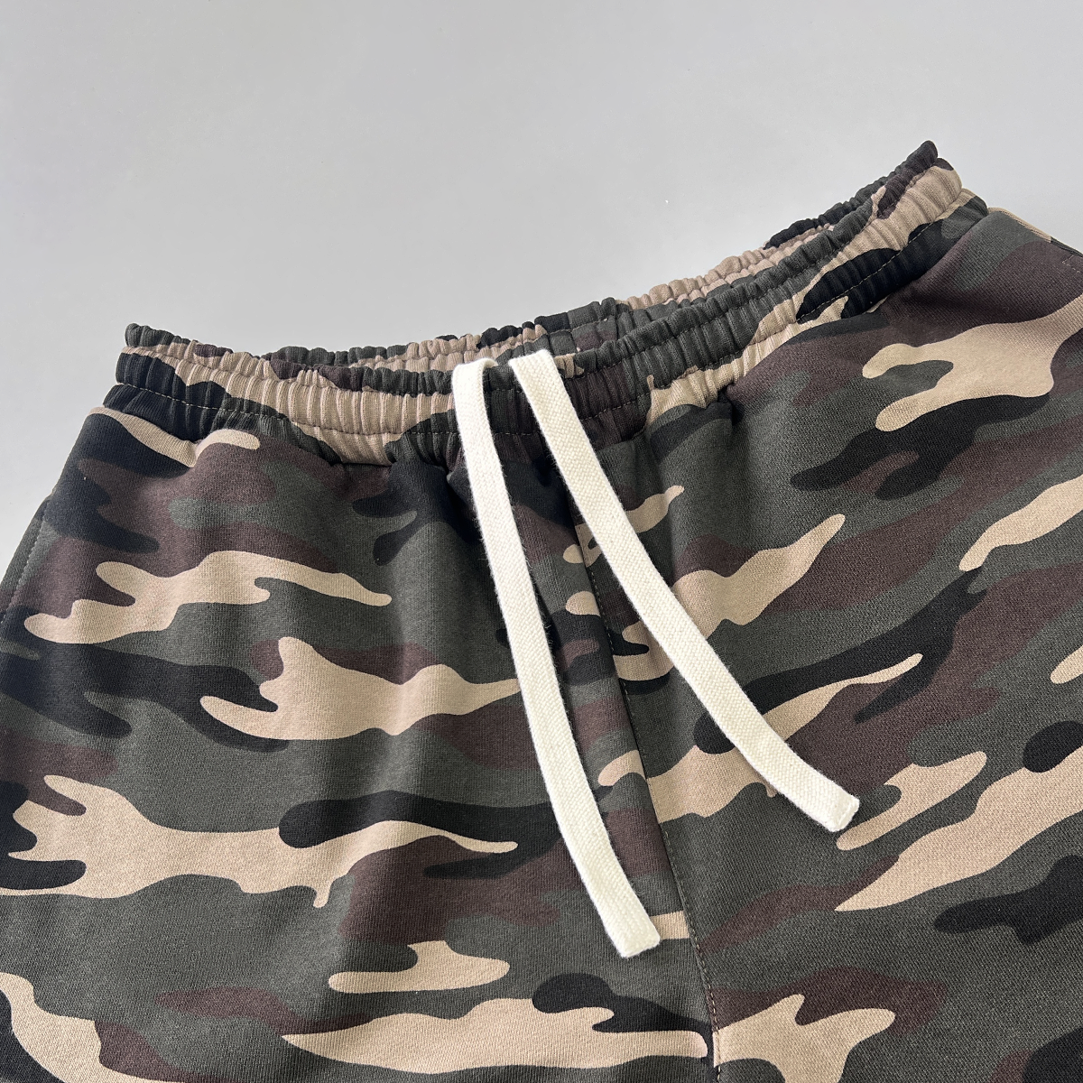 Urban Warfare Camouflage Shorts Cotton Relaxed Streetwear Unisex