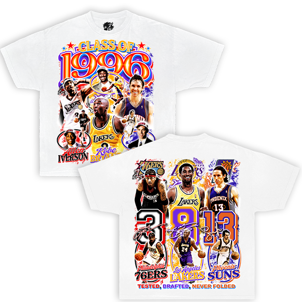 Class of 1996 Goats Vintage Oversized Boxy T-shirt Streetwear Graphic Y2K Basketball Tee