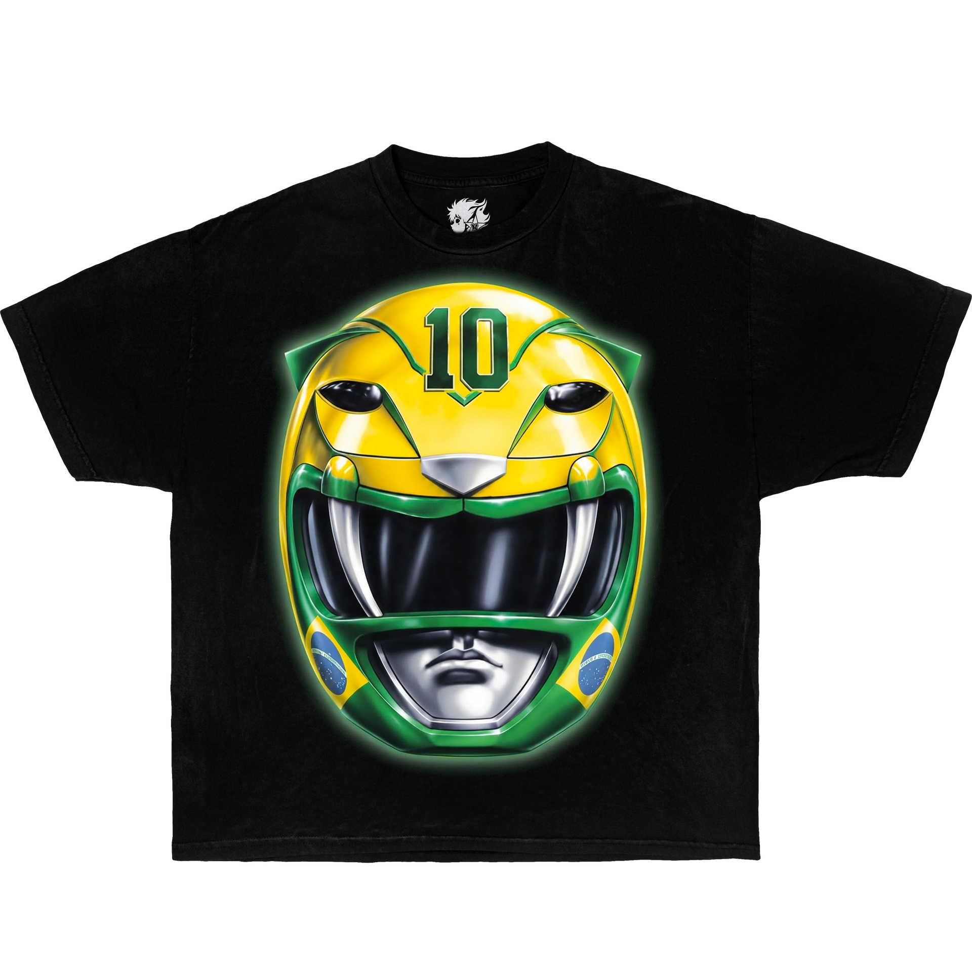 Brazil Ranger #10 Soccer World Cup Boxy Oversized Tee Shirt