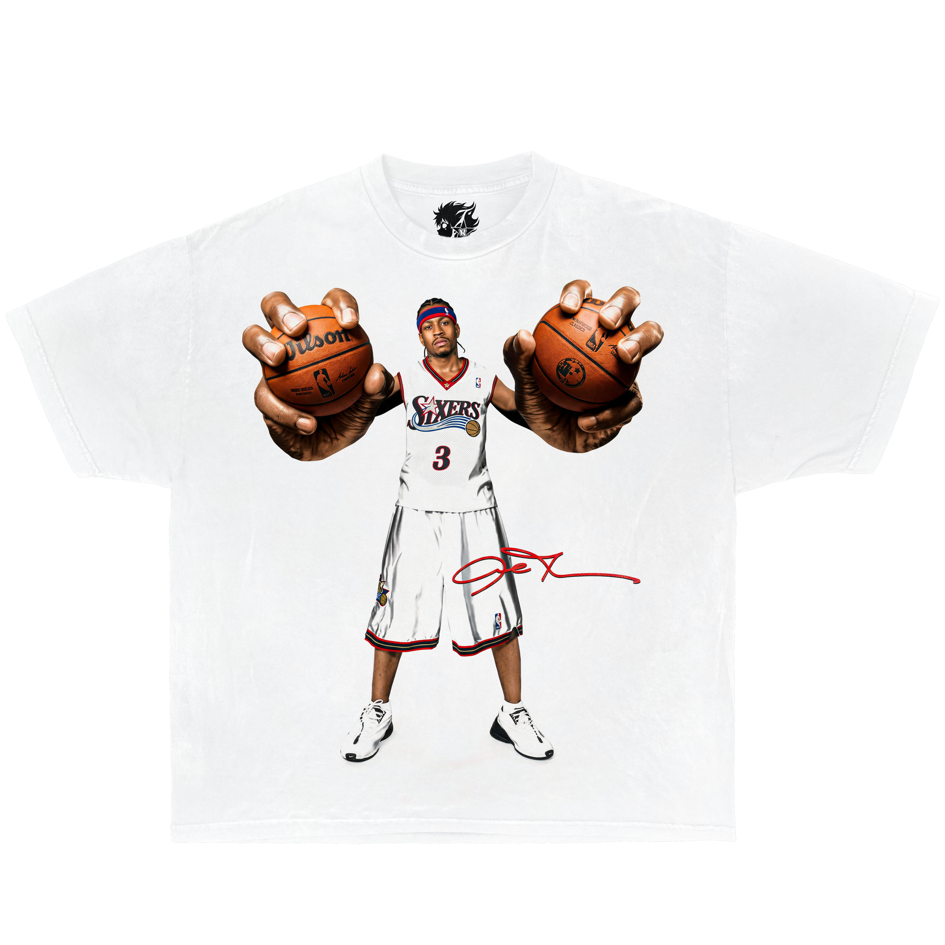 Allen Iverson Legend Shirt Vintage Basketball Boxy Tee Streetwear Y2K Oversized Graphic