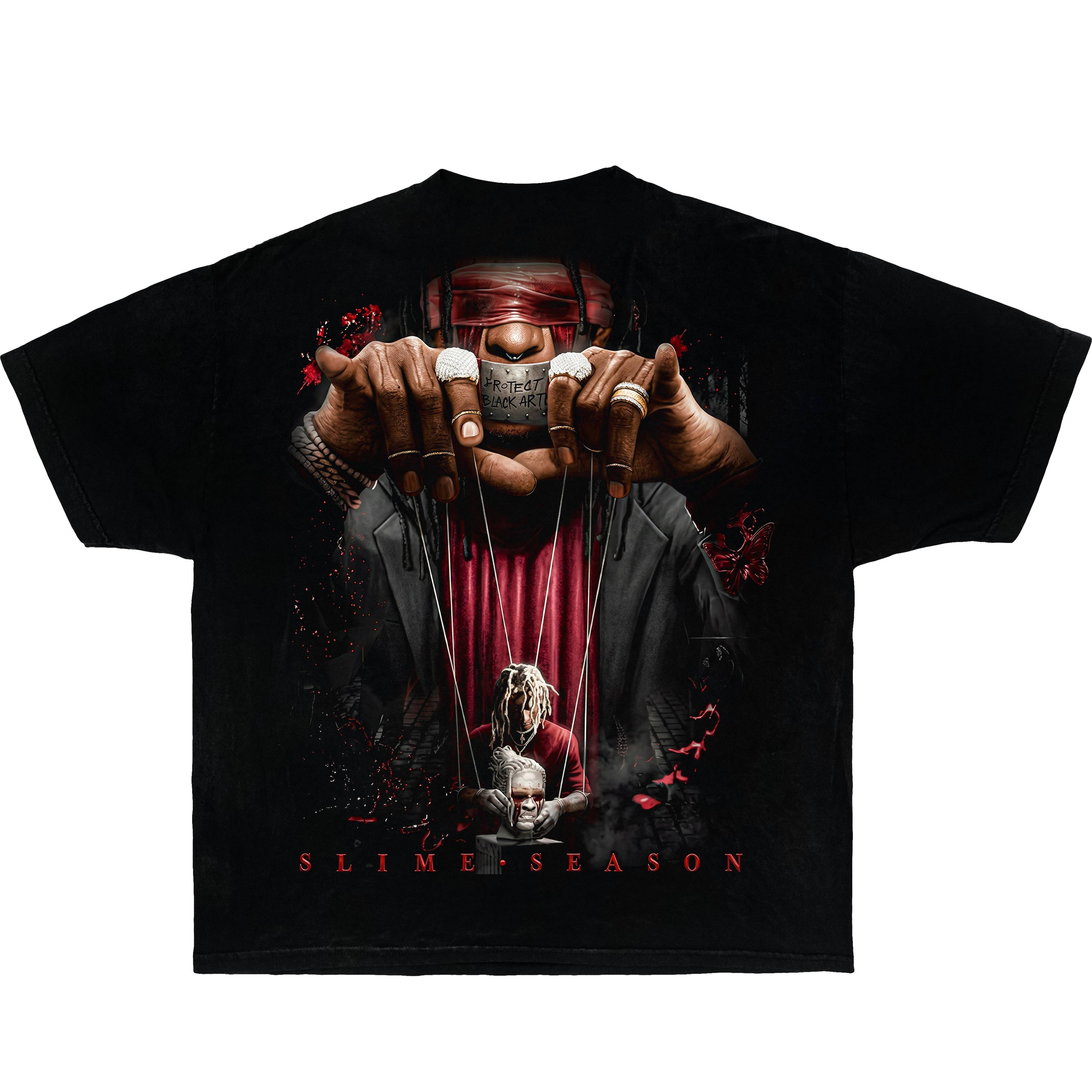 Young Thug Slime Season Boxy Shirt Vintage Tee Streetwear Y2K Oversized Graphic - Neniom