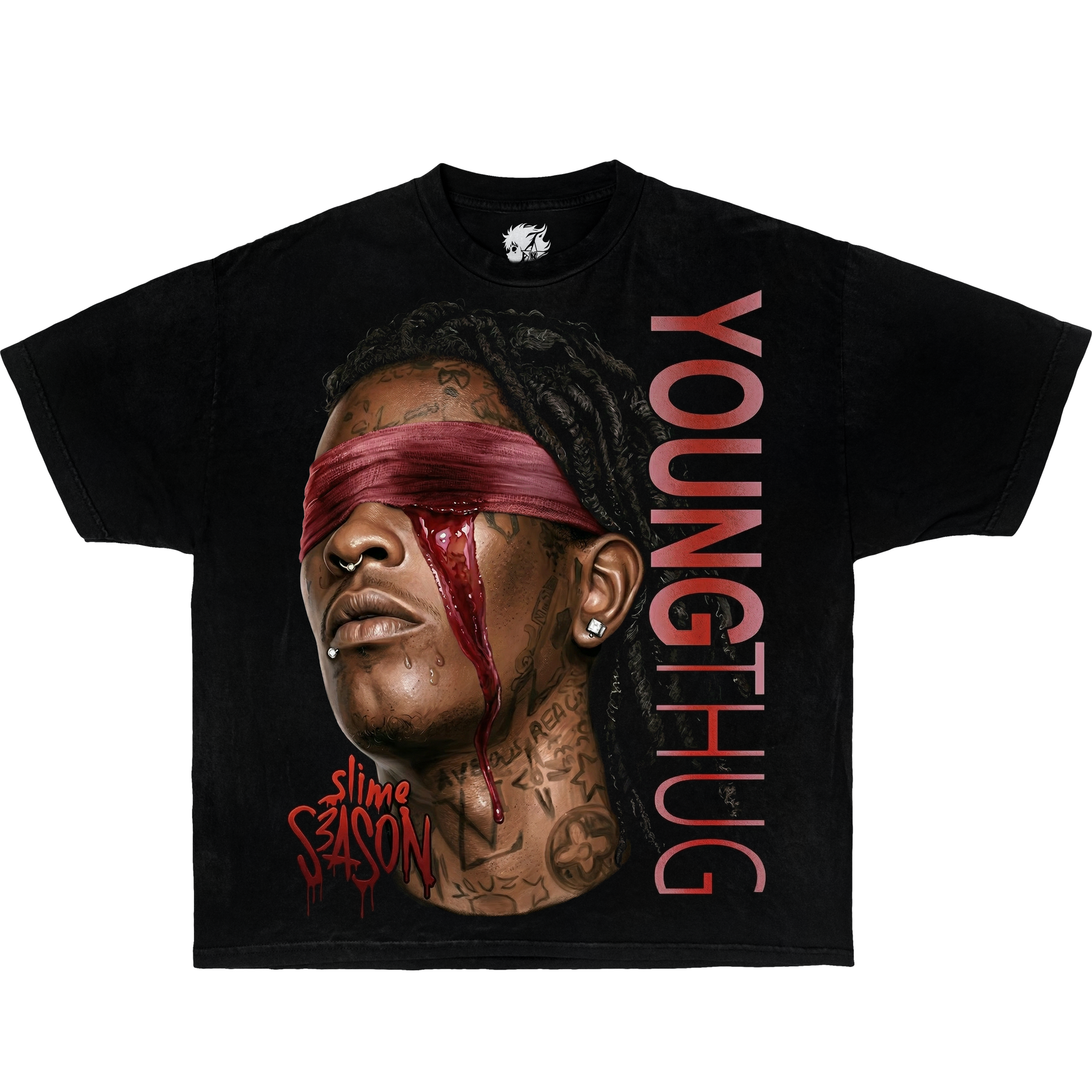 Young Thug Slime Season Boxy Shirt Vintage Tee Streetwear Y2K Oversized Graphic