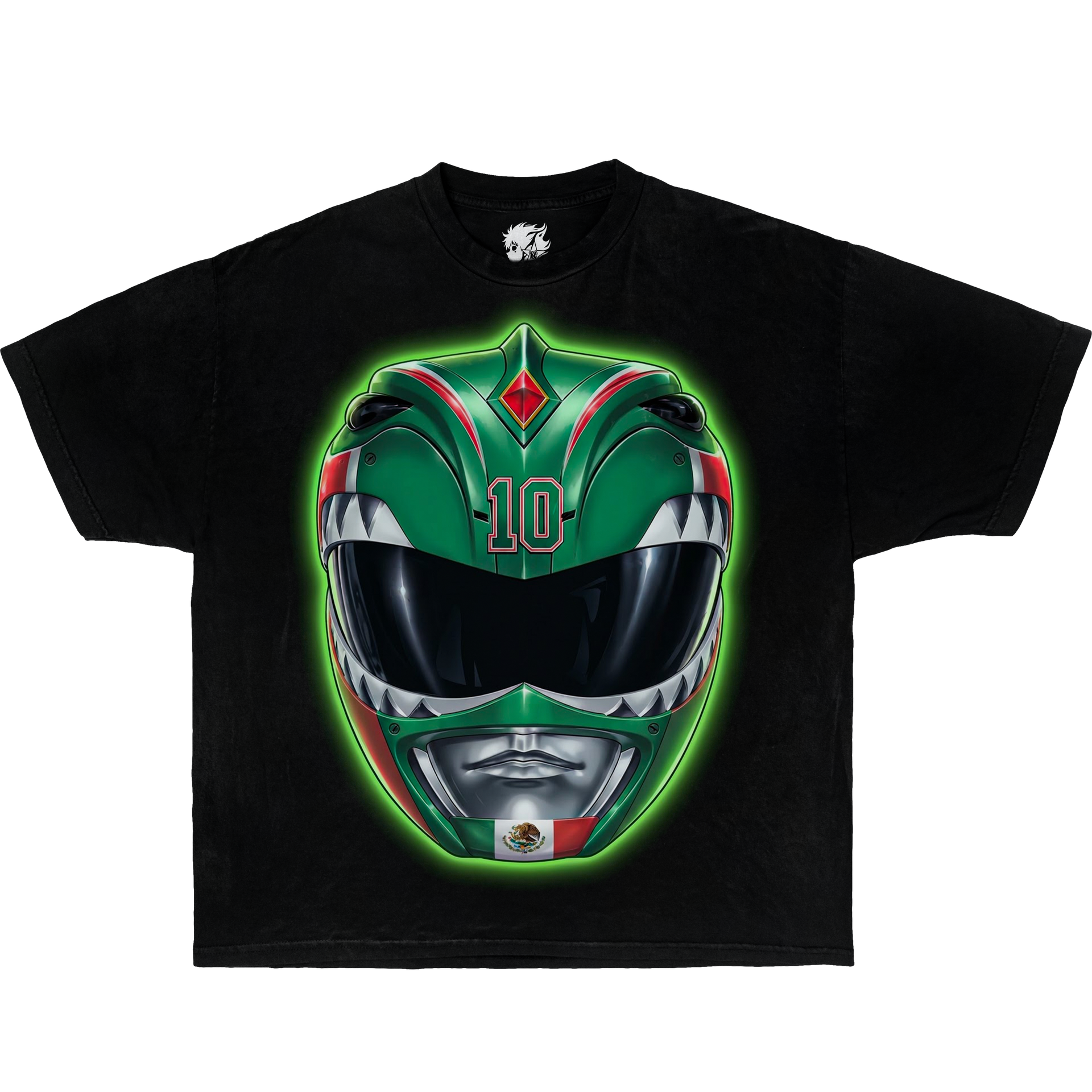 Mexico Green Ranger #10 Soccer World Cup Boxy Oversized Tee Shirt