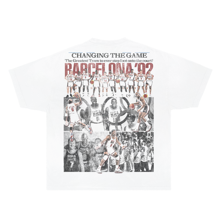 Dream Team Vintage Boxy Vintage Shirt Graphic Basketball Shirts Oversized Streetwear Neniom