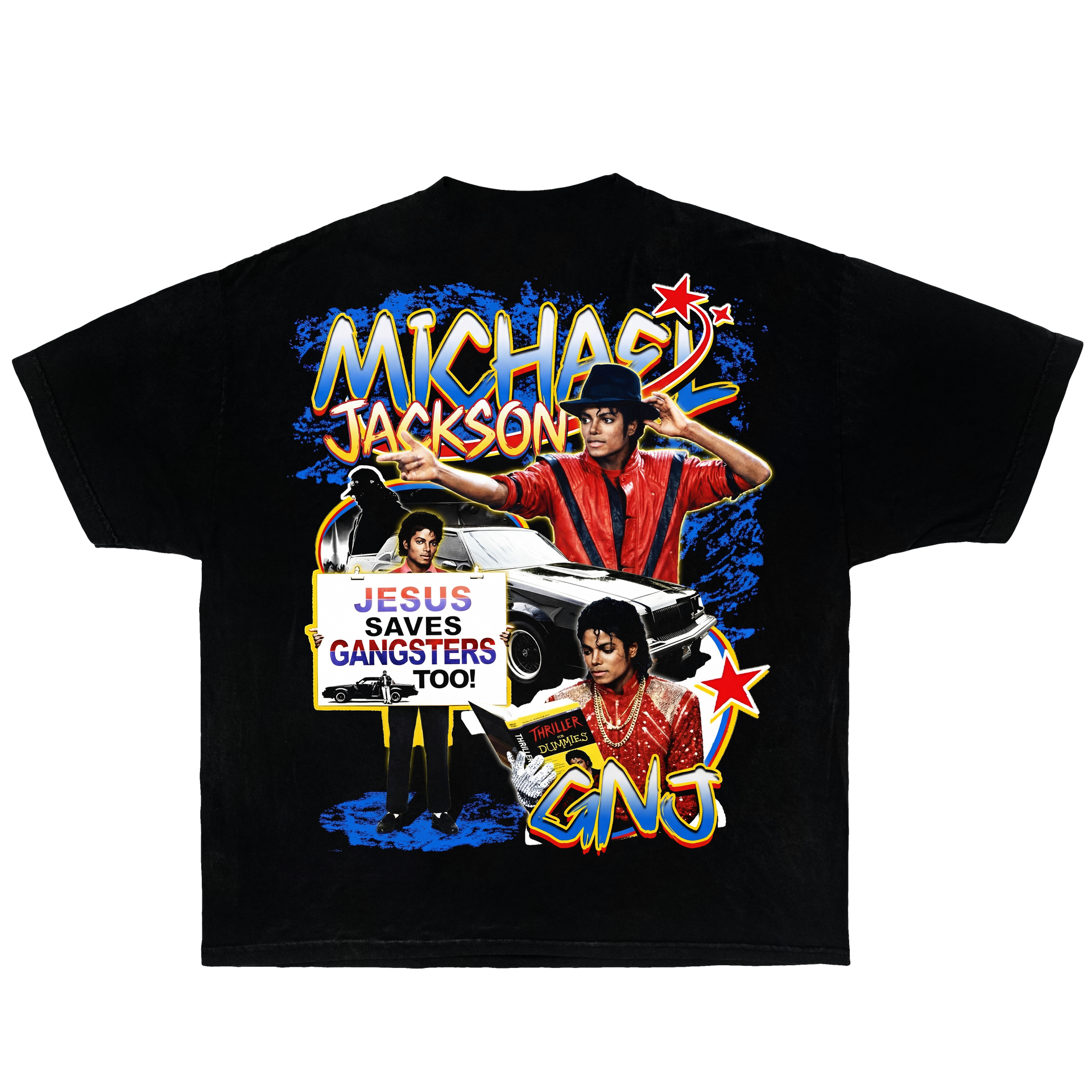 Michael Jackson Greatest Education Oversized Boxy T-shirt Streetwear Y2K Vintage