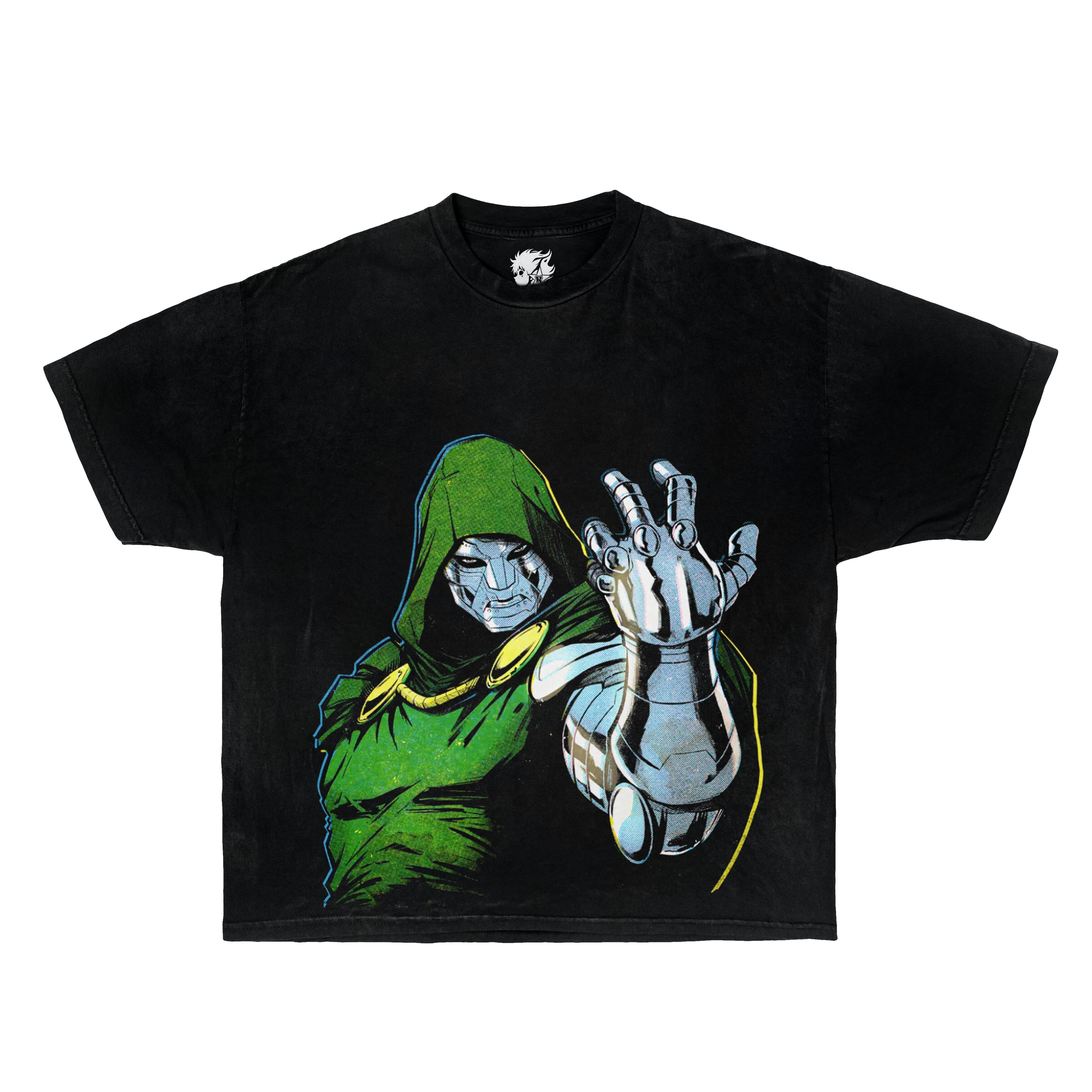 DR DOOM Marvel Boxy Vintage Shirt Graphic Comic Bootleg Shirts Oversized Streetwear Y2K Neniom