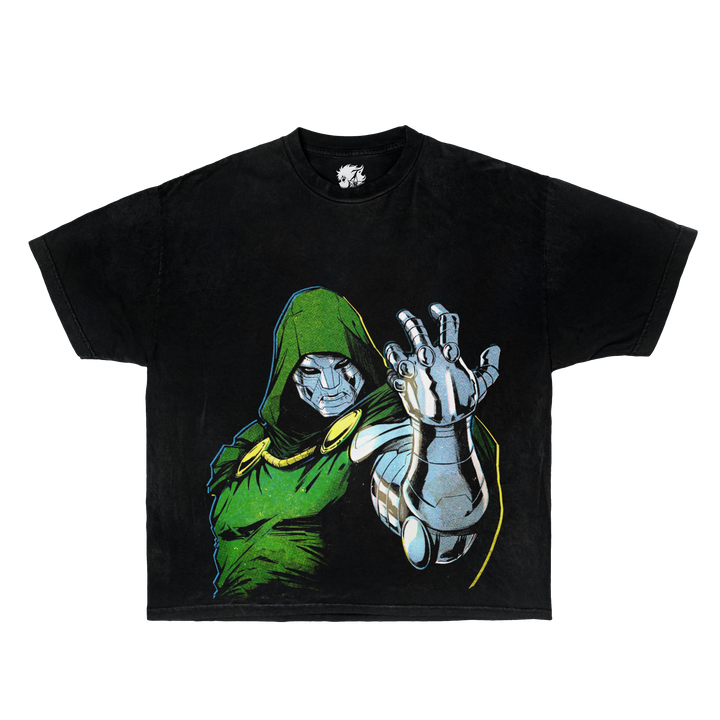 DR DOOM Marvel Boxy Vintage Shirt Graphic Comic Bootleg Shirts Oversized Streetwear Y2K Neniom