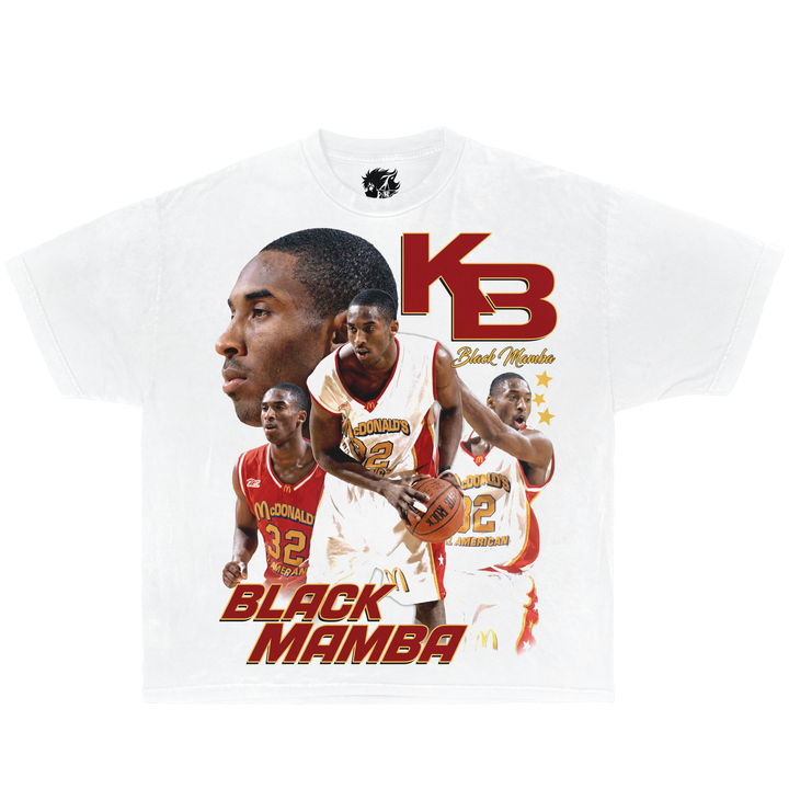 Kobe Bryant McDonalds League Oversized Boxy T-shirt Streetwear Y2K Vintage - Neniom