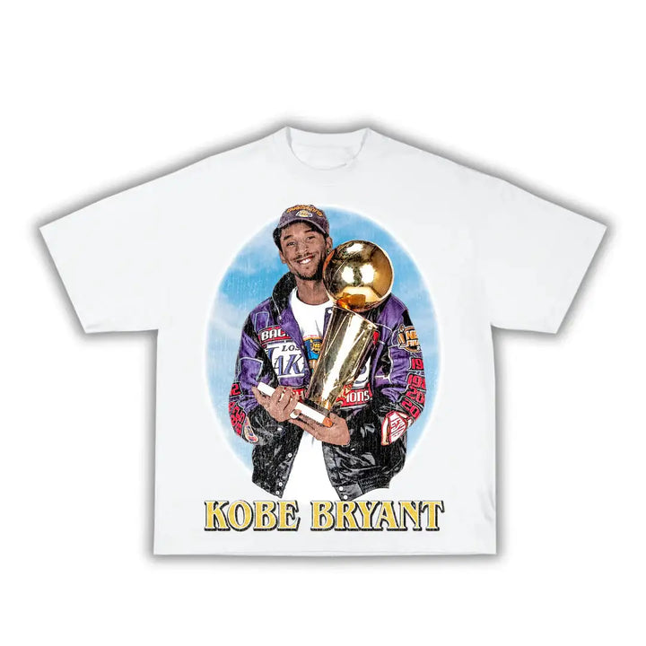 Mamba Forever Kobe Boxy Vintage Shirt Graphic Basketball Tee Streetwear Y2K Neniom