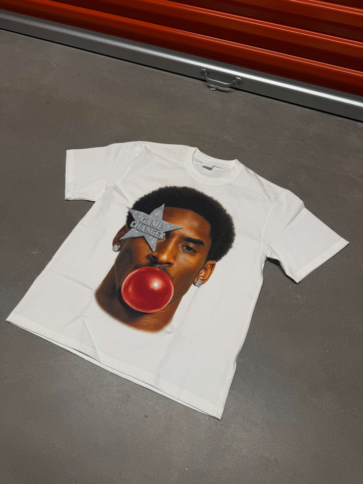 Kobe Bryant Afro Gum Chew Boxy Vintage Shirt Graphic Rap Tees Oversized Streetwear Y2K Neniom
