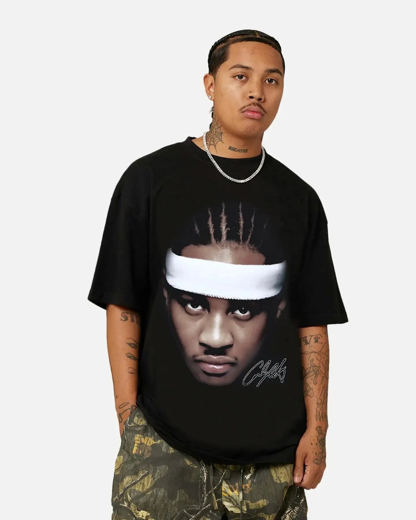 Carmelo Anthony Big Head Graphic Boxy Vintage Shirt Streetwear Oversized Retro Basketball Tee Neniom