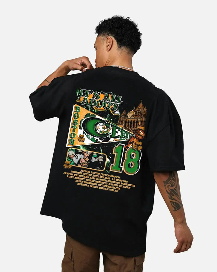 Boston Celtic Championship Boxy Shirt Vintage Basketball Tee Streetwear Y2K Neniom