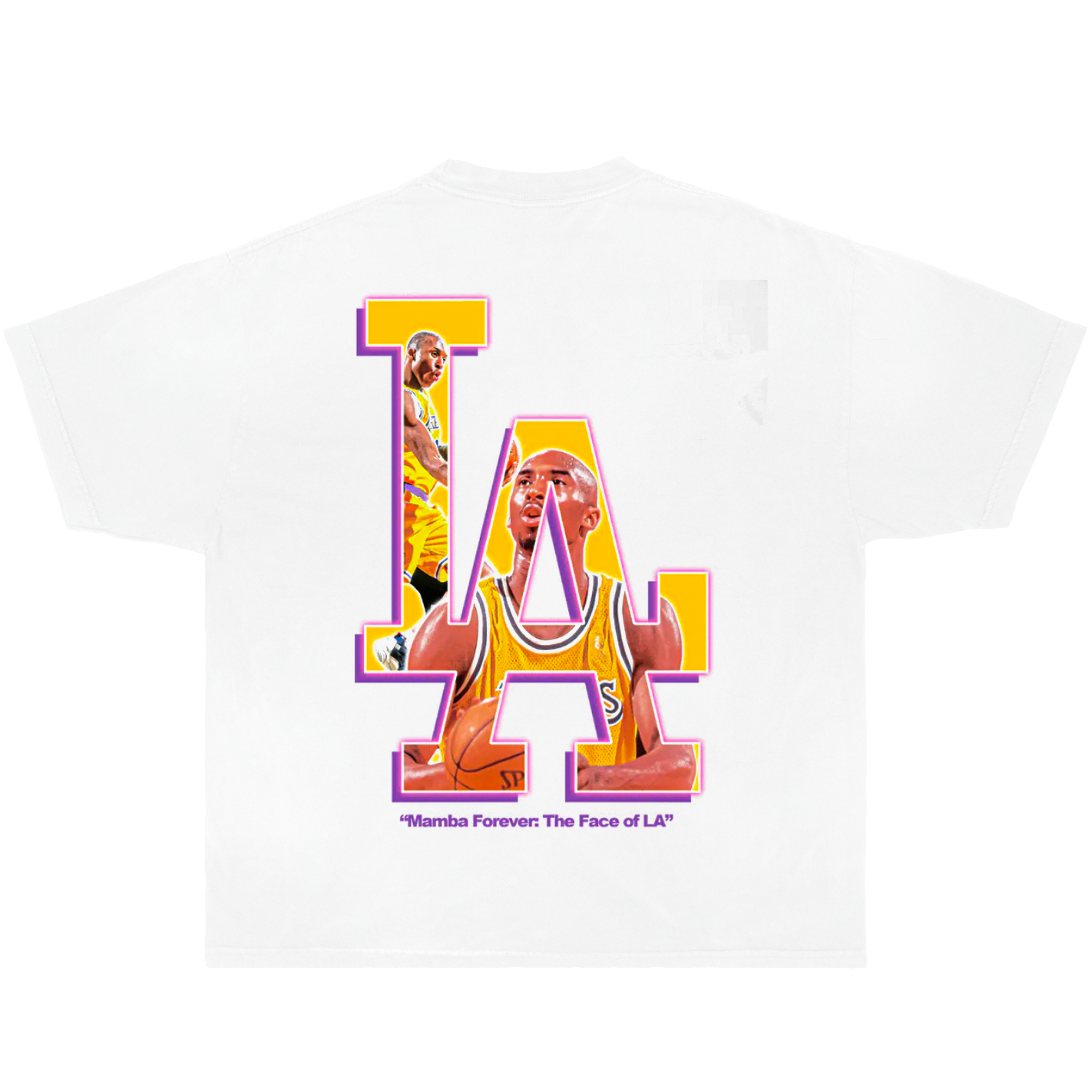 Kobe LA Boxy Vintage Shirt Streetwear Y2K Oversized Graphic Basketball Tees Neniom