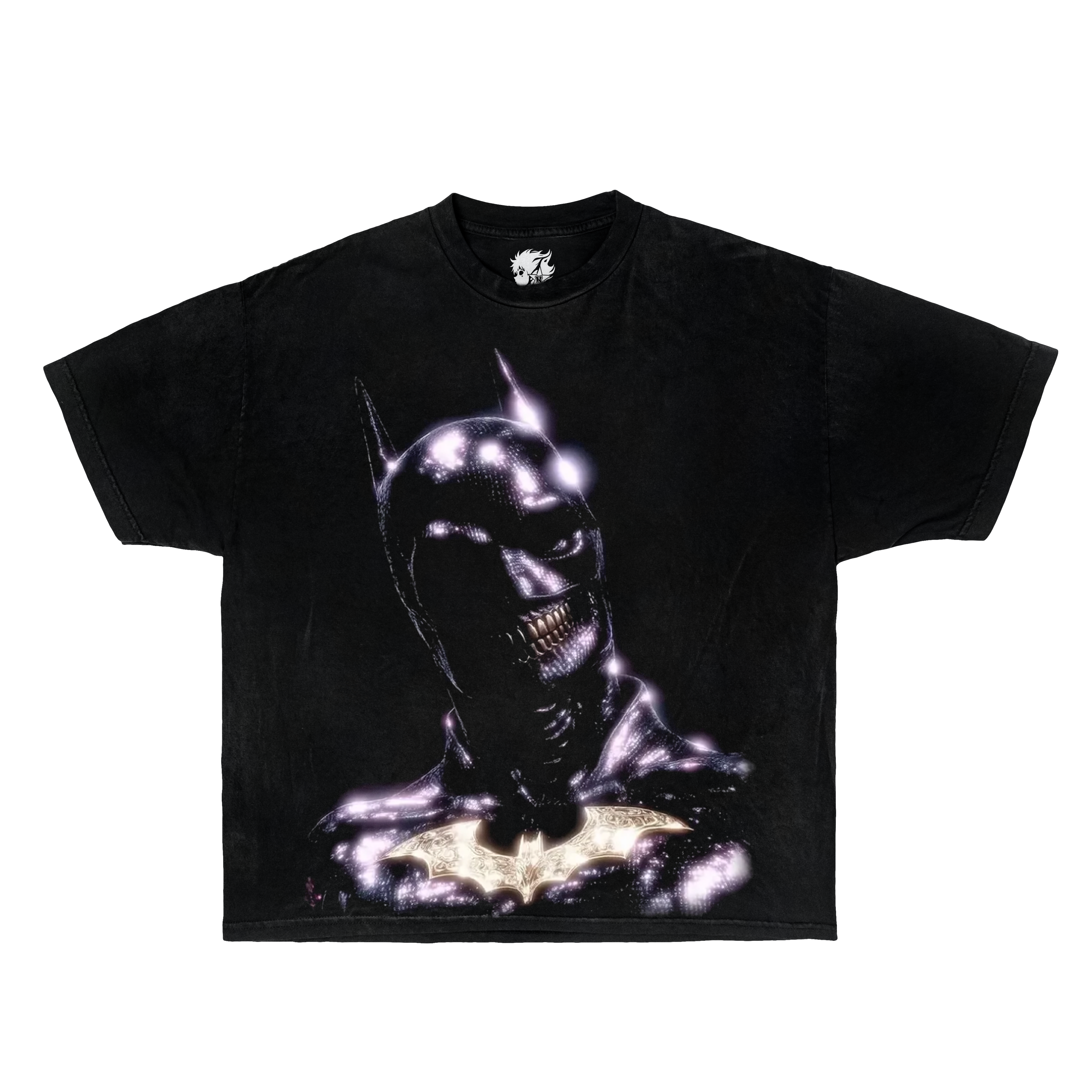 Evil Batman Grin Boxy Vintage Shirt Graphic Marvel Comics Shirts Oversized Superhero Opium Evil Neniom