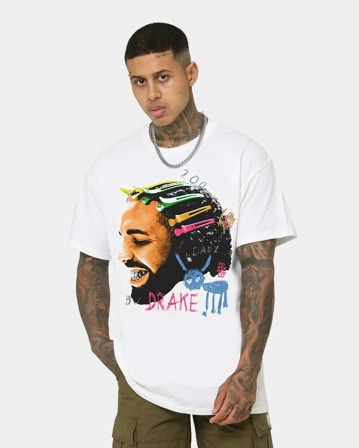 Drake Dogs Boxy Vintage Shirt Streetwear Artist Oversized Graphic Unisex Rap Tees Y2K Neniom