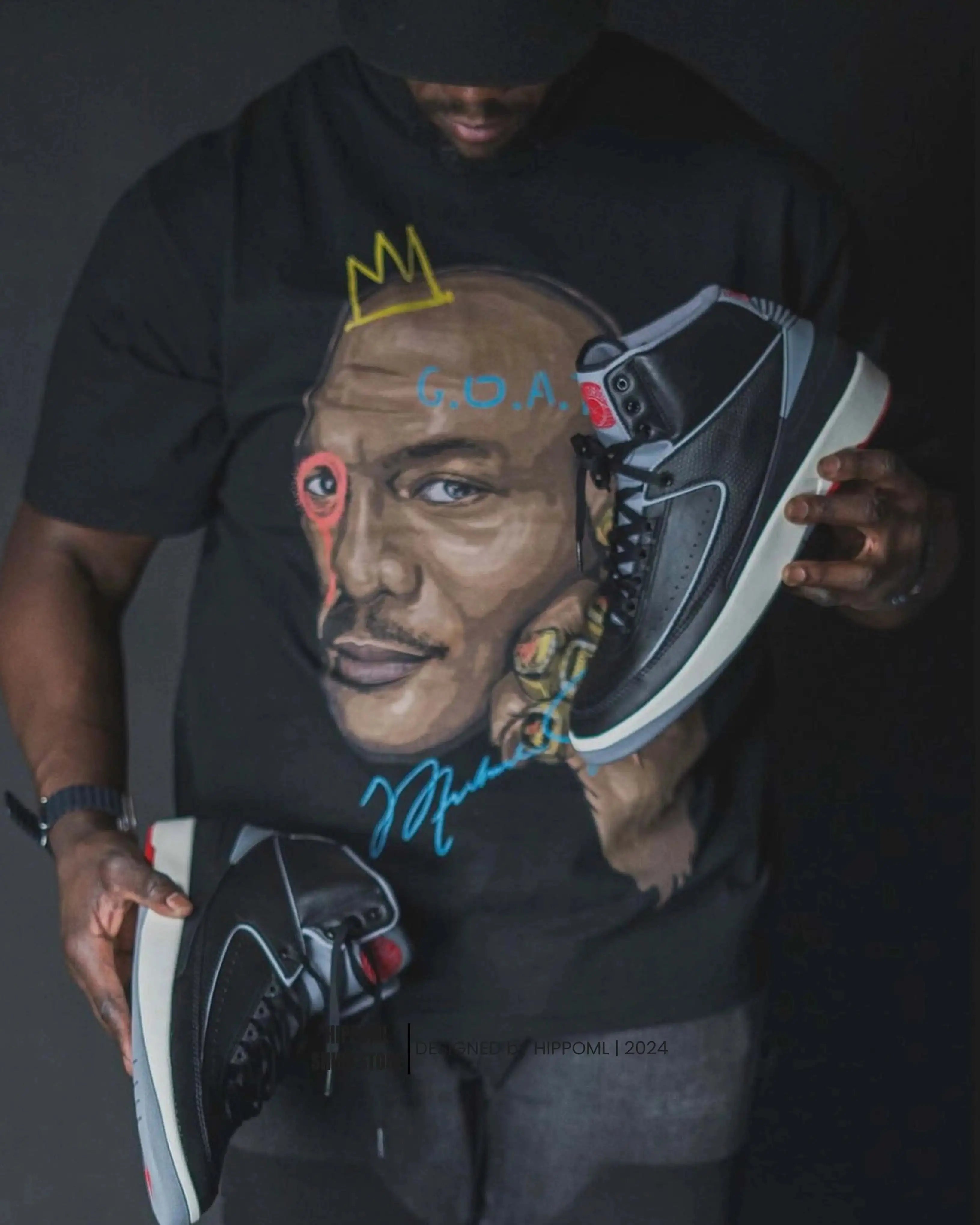 Michael Jordan Big Head Boxy Vintage Shirt Graphic Basketball Tee Streetwear Y2K Neniom