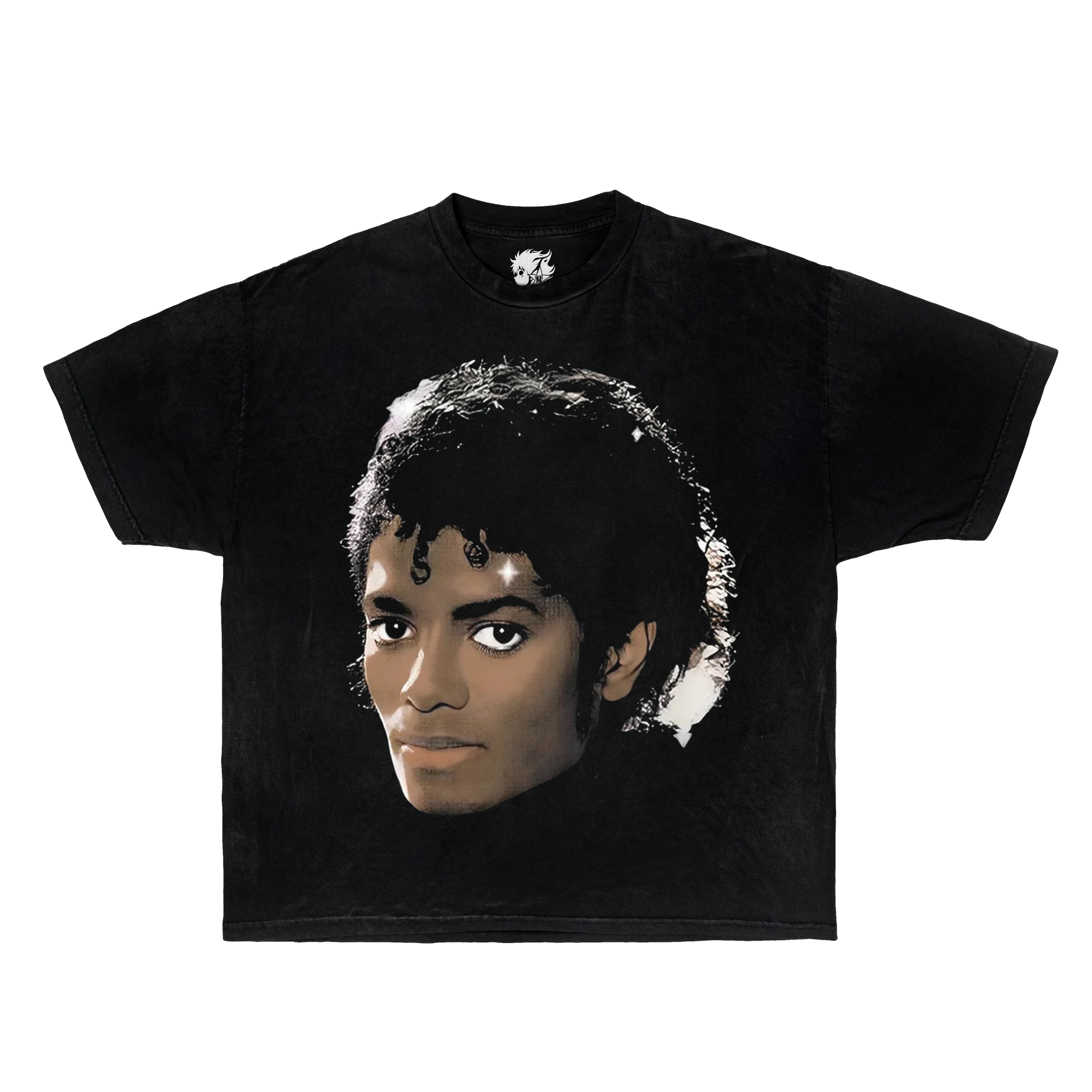 Michael Jackson Big Head Boxy Vintage Shirt Graphic MJ Music Tee Oversized Streetwear Unisex